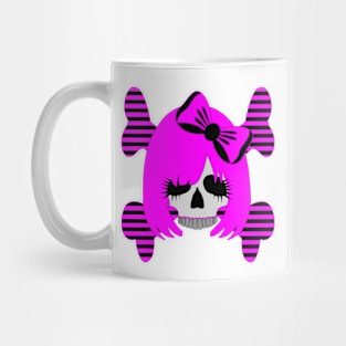 Skull with a Pink Bow Mug